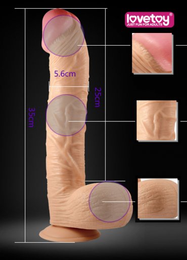 35 Cm Extra Large Realistic Dildo