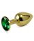 Metal Taşlı Gold Anal Plug