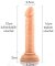 13 Cm Damarlı Vantuzlu Dildo