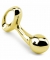 Gold anal plug 10.16 Cm