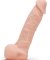 Damarlı 22 Cm Testisli Vantuzlu Dildo