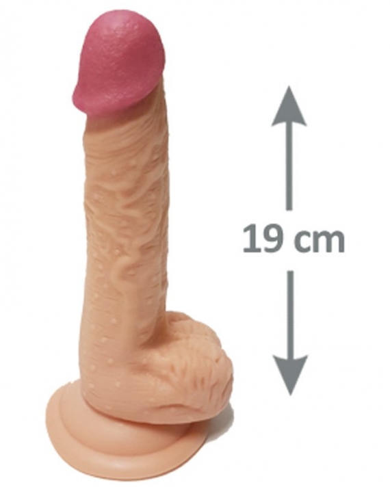 Pleasure 19 Cm Testisli Gerçekçi Dildo