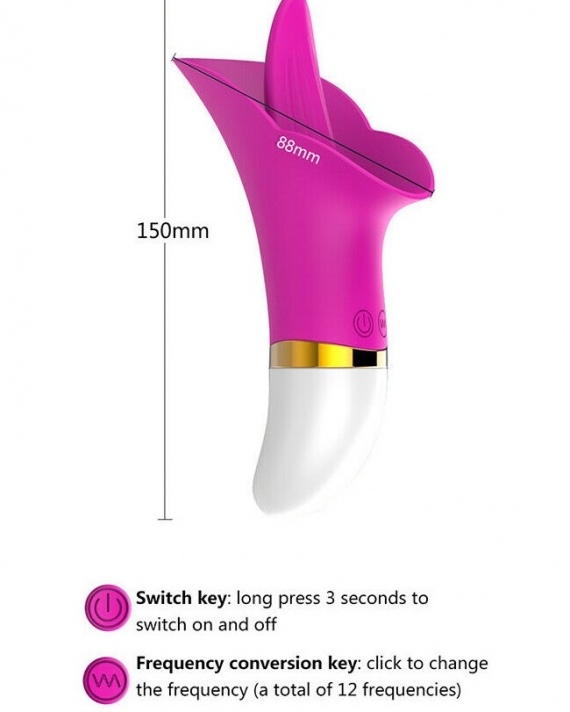 Titreşimli Bakire Orgazm Dil Vibratörü