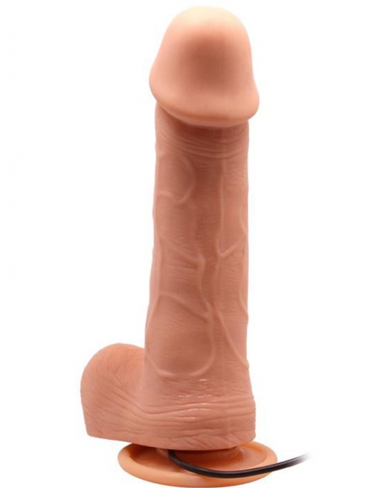 Gerçek Penis Doku Oynar Başlı Titreşimli Dildo