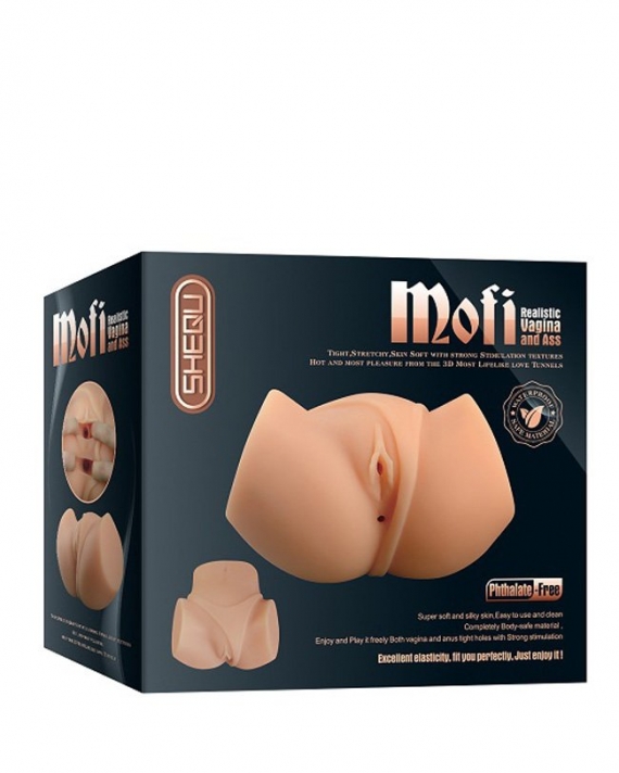 2 İşlevli Titreşimli Vajina Anüs Realistik Kalça