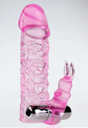 Baş Kısmı Dolgulu Titireşimli Penis Kılıfı