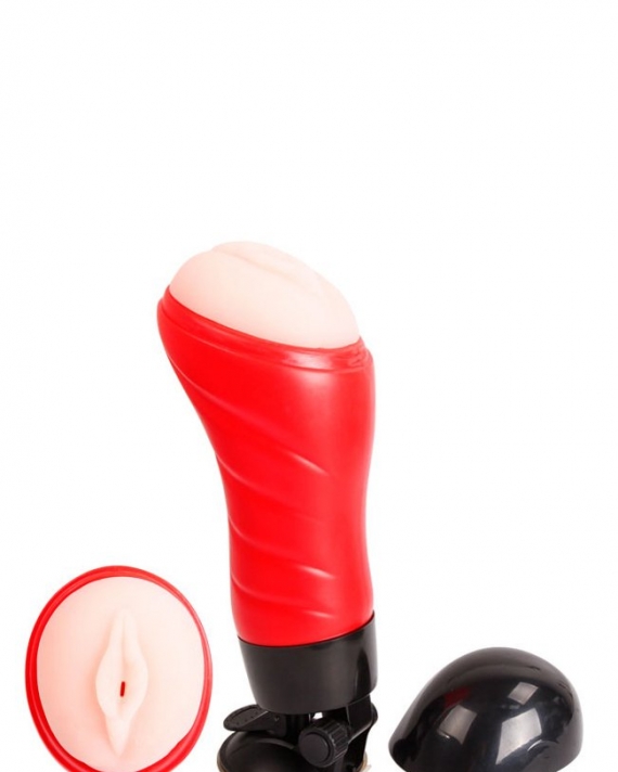 Yumuşak Dokulu Titreşimli Vajina Kırmızı