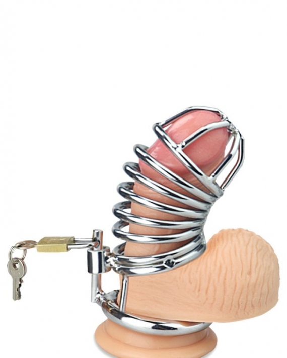 Erkek Bekaret Kilidi Çelik Penis Kafesi