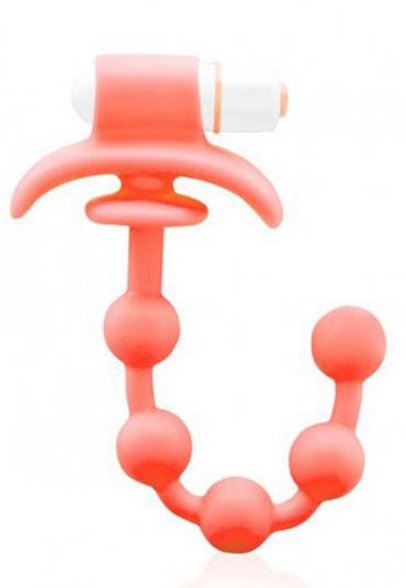 Delight Throb Titreşimli Anal Toplar Turuncu