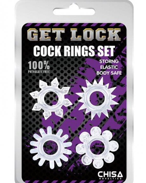 Get Lock Tırtıklı Penis Halka Seti
