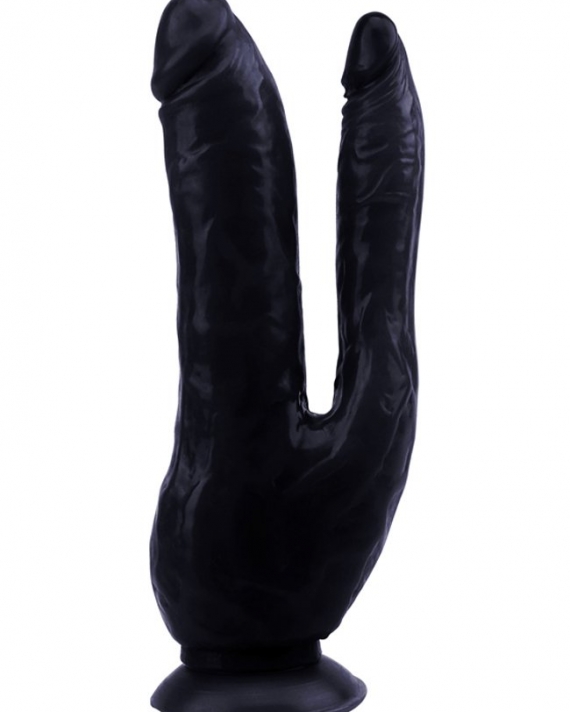 Gerçekçi 19.5 Cm Zenci Çatal Dildo