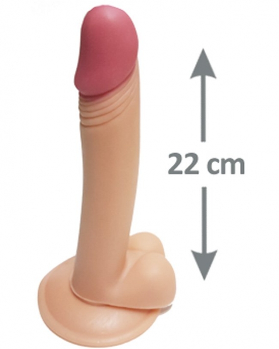 Pleasure 22 cm Testisli Gerçekçi Dildo