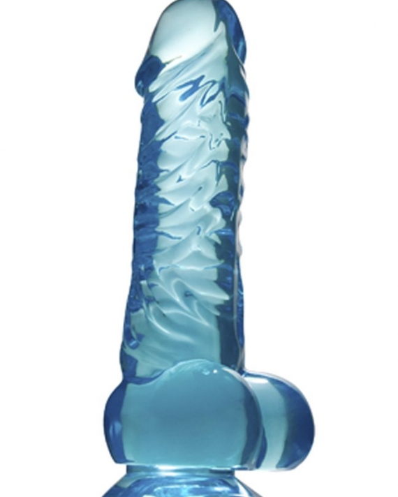 Şeffaf 18 Cm Jel Dildo