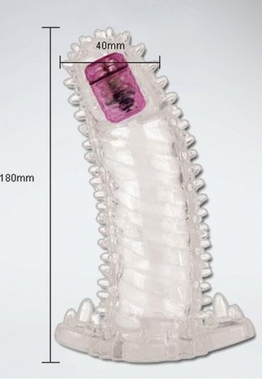 Brave Man Eğik Titreşimli Penis Kılıfı