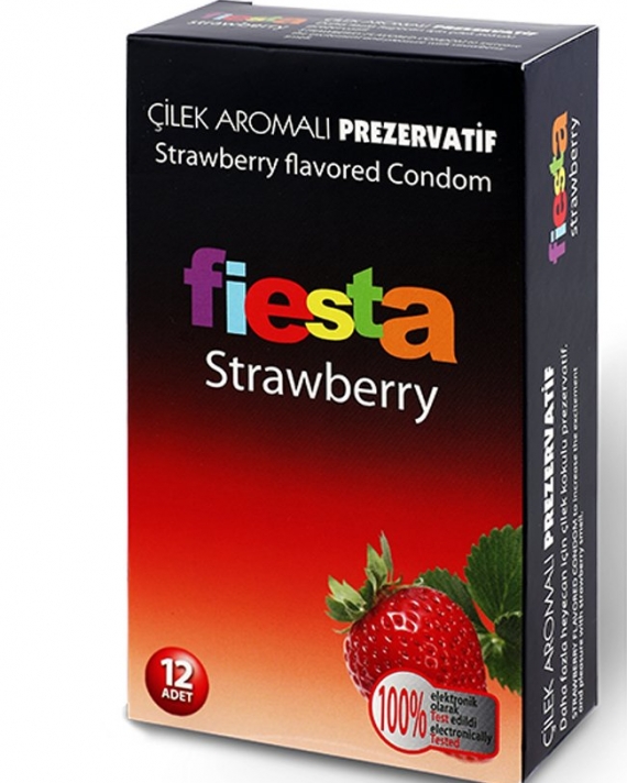 Fiesta Strawberry Çilekli Aromalı Prezervatif
