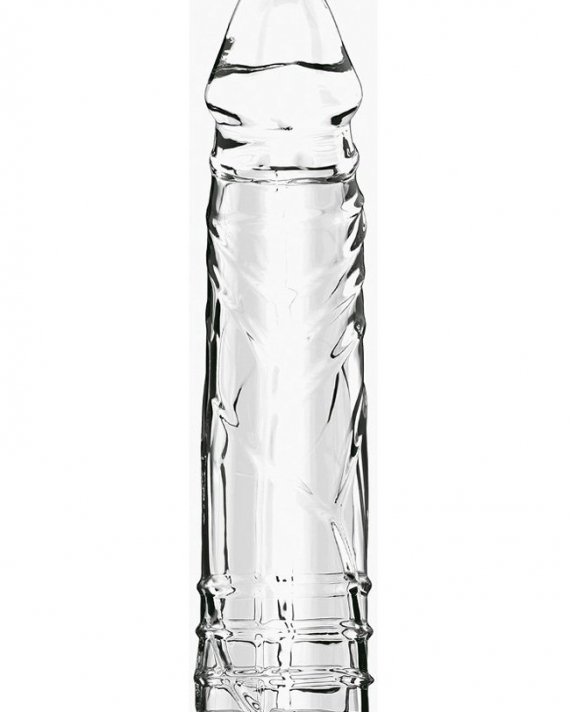 Sleeve Damarlı Dolgulu Şeffaf Silikon Penis Kılıfı