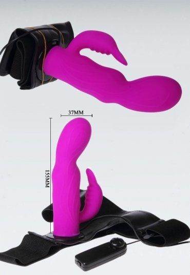 Ultra Harness Deri Kemerli Titreşimli Realistik Penis