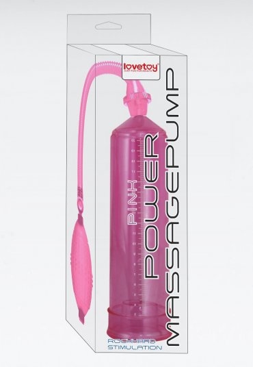 Power Massage Pump Pembe Vakumlu Penis Pompası