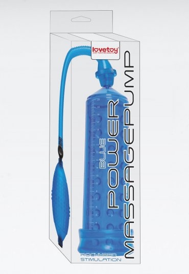 Power Massage Pump Mavi Vakumlu Penis Pompası