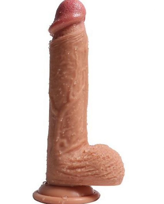 22 Cm Realistik Gerçekci Vantuzlu Kalın Dildo