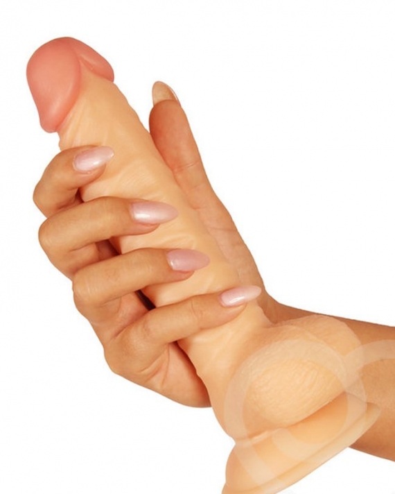 Çift Dokulu 18 Cm Realistik Penis