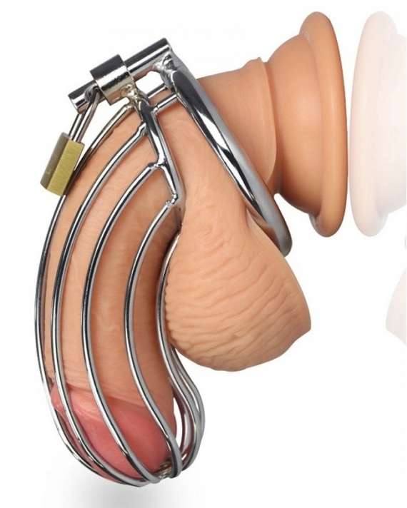 Bdsm Paslanmaz Çelik Penis Kafesi