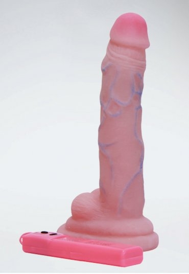 Ten Renginde Testisli Kalın Damarlı Titreşimli Reaslistik Penis