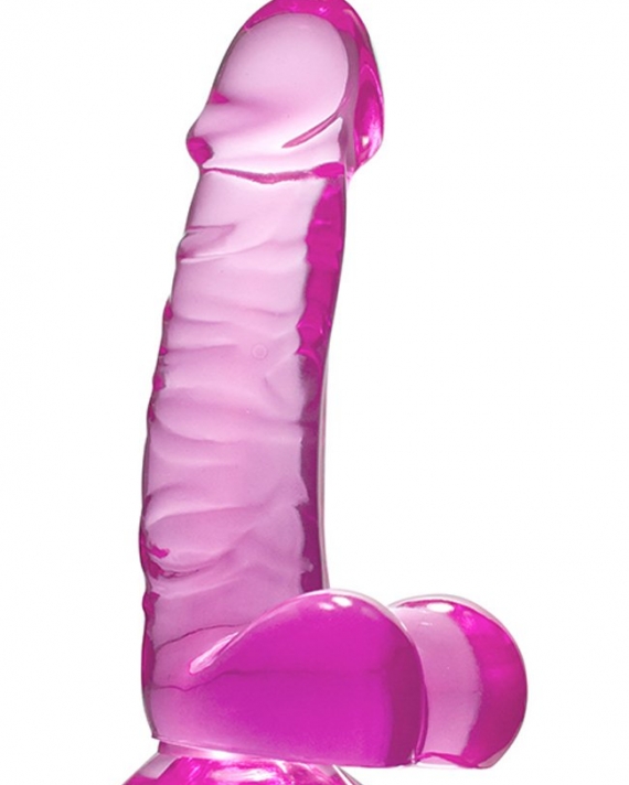 Pembe Şeffaf Jel Dildo
