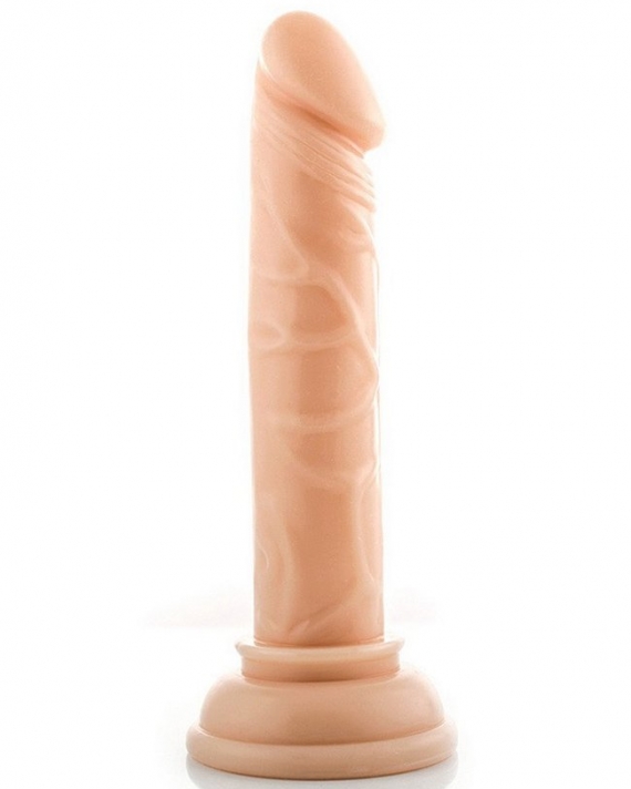 13 Cm Damarlı Vantuzlu Dildo