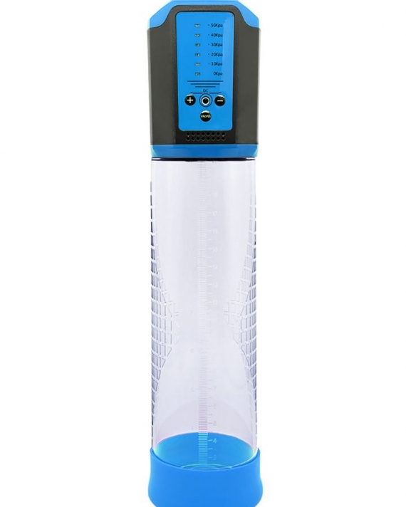 Şarjlı LCD Göstergeli Otomatik Penis Pompası Mavi