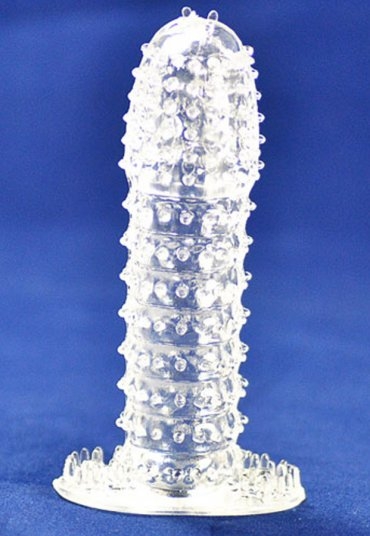 Penis Sleeve Şeffaf Beyaz Penis Kılıfı