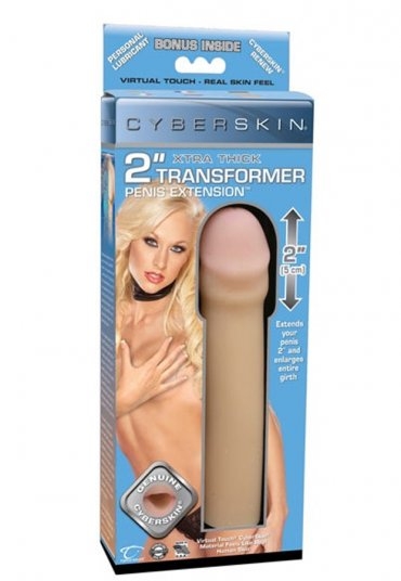 CyberSkin 2 Extra Thick Transformer Penis Extension Light