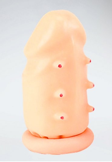 Tırtıklı Uzatmalı Penis Kılıfı