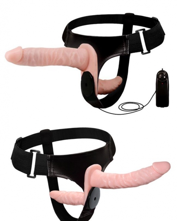 Çift Taraflı Titreşimli Belden Bağlamalı Strap-on