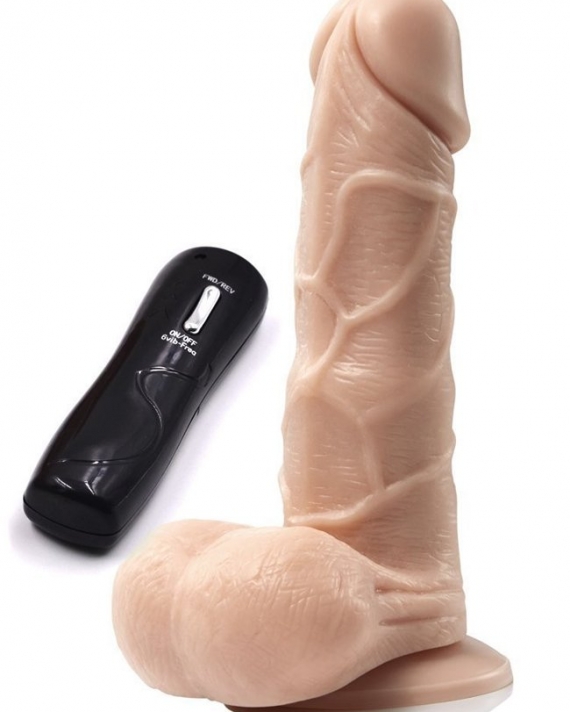 Oynar Başlı Titreşimli Gerçekçi Vibratör 13 Cm