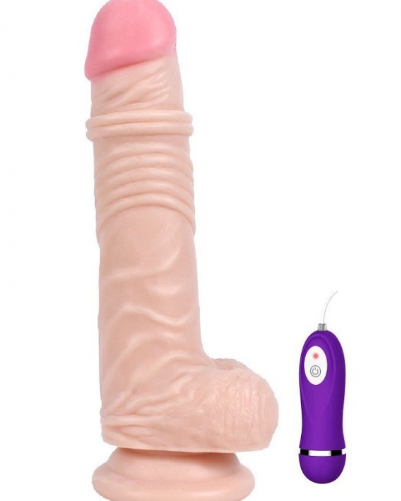 19 Cm Halka Detaylı Gerçekçi Tireşimli Dildo