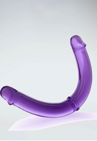 Twinzer Çift Taraflı Mor Dildo
