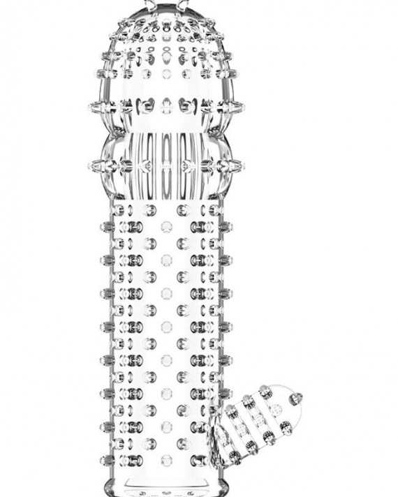 Orgazm Uyarıcı Tırtıklı Uzatmalı Penis Kılıfı