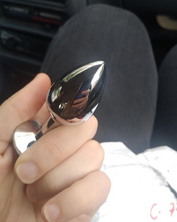 Kırmızı Büyük Boy Gold Anal Plug 