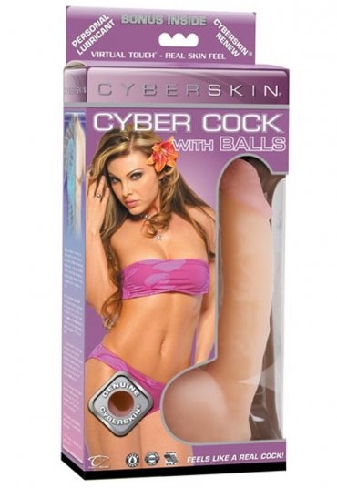 CyberSkin Cyber Cock with Balls Light