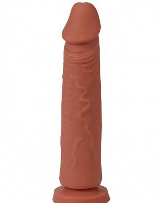 Çift Katmanlı Silikon Realistik 17 Cm Penis Dildo