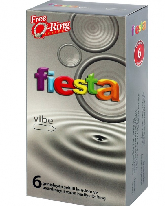 Fiesta Vibe 6lı Prezervatif Titreşimli Halka Hediyeli