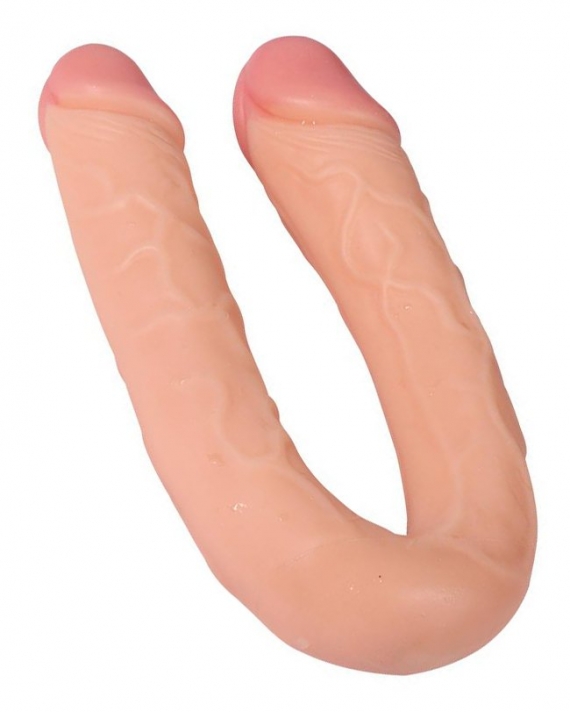 44 Cm Çift Başlı Ten Rengi Lezbiyen Penis