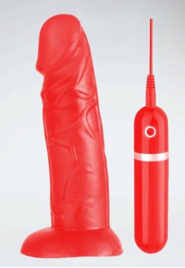 G Girl Style Kırmızı 15 Cm Jel Vibratör