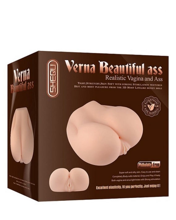 Titreşimli Realistik Kalça Vajina Anüs Mastürbatör