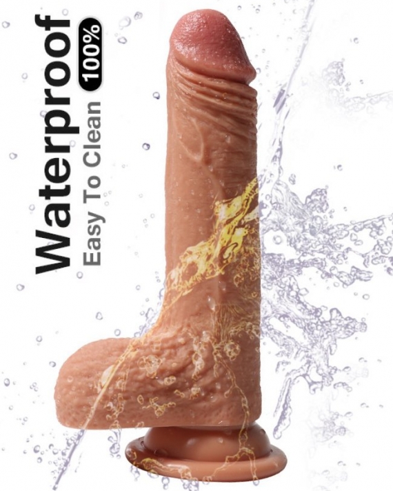 Medikal Silikon Et Dokusunda Extra Yumuşak Dildo Penis