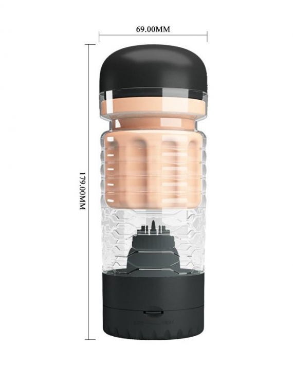 Otomatik Teleskopik Rotasyon Slikon Vajina Masturbator