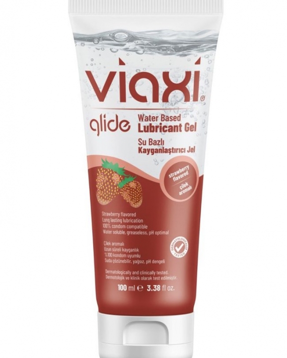 Çilek Aromalı Viaxi Glide Kayganlaştırıcı Jel 100 ml