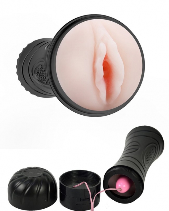 Pussix Titreşimli Suni Vajina Mastürbatör