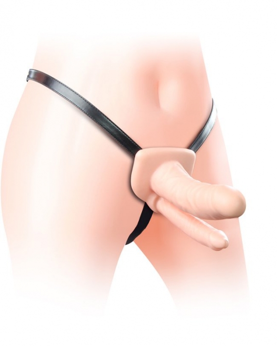 Çift Taraflı İçi Boş Belden Bağlamalı Protez Penis